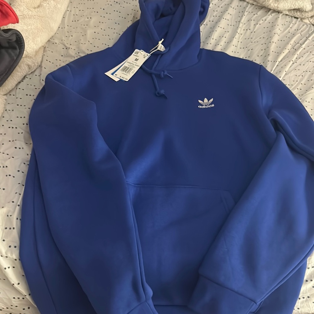 Mens Blue Adidas Hoodie